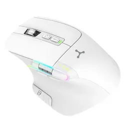 Bezdrátová myš Triadyn NEREID Akumulátorová 3200DPI Bluetooth + 2.4GHz Bílá