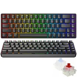 Herní mechanická klávesnice Triadyn PLAY ELECTRA RGB Anti-Ghosting Red Switches pro hráče černá