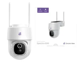 Inteligentní WiFi kamera Solární PTZ Barevný noční režim 4Mpx FHD IP65 Encore View Spectra 600