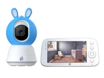 Inteligentní WiFi otočná kamera chůvy FHD s alarmem a monitorováním Encore View Baby Guard Blue