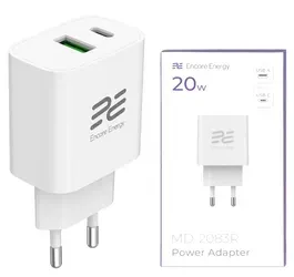 Nabíječka do sítě USB Encore Energy PD 3.0 Quick Charge 4.0 USB-A USB-C Rychlá nabíječka 20W