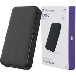 Powerbanka Encore Energy 10 000 mAh s USB-C a 2× USB-A, černá, MD-PB10D