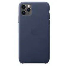 Pravá Pouzdro kůže Apple iPhone 11 Pro Max Midnight Blue