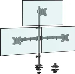 stolní držák Triadyn TriClamp na tři monitory televizory 14-32" ergonomický nastavitelný otočný