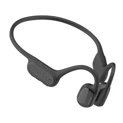Vodotěsná Bluetooth sluchátka Occamo AquaPro s kostním vedením IP68 na plavání černá
